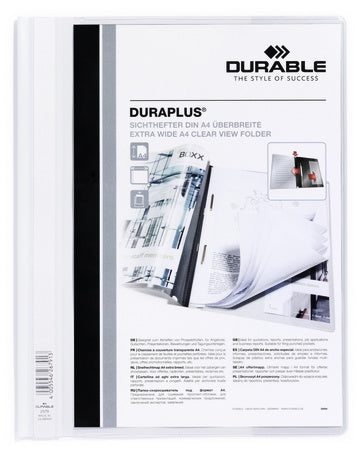 Durable - Pack 25 Unid. Duraplus A4 Blanco 257902