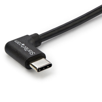 StarTech.com - Cable de 1m USB-C a USB-C Acodado a la Derecha - Cable USB Tipo C en Ángulo a la Derecha - Cable USBC en Ángulo