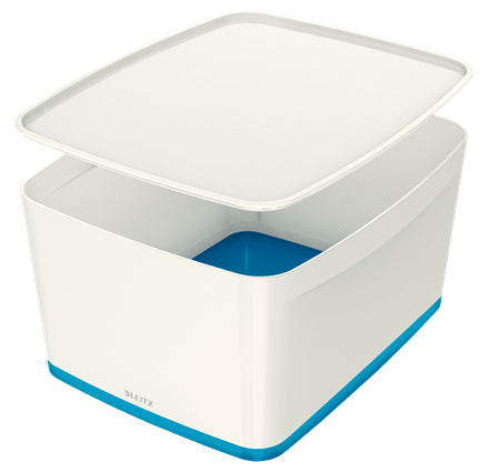 Leitz - MyBox Bandeja de almacenamiento Rectangular Acrilonitrilo butadieno estireno (ABS) Azul  Blanco