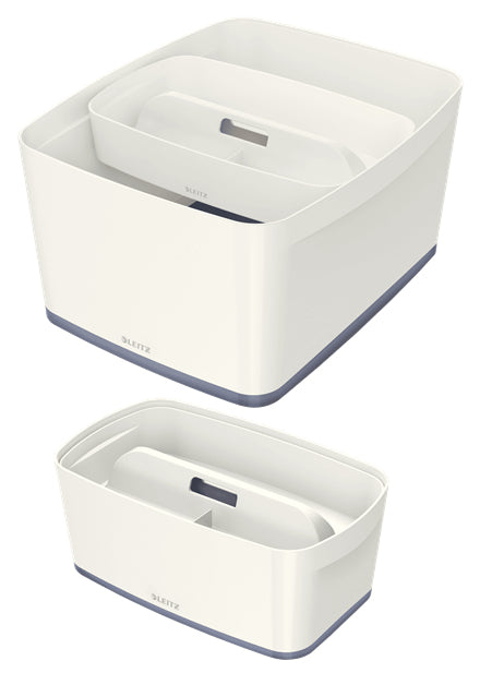 Leitz - MyBox Bandeja de almacenamiento Rectangular Acrilonitrilo butadieno estireno (ABS) Blanco