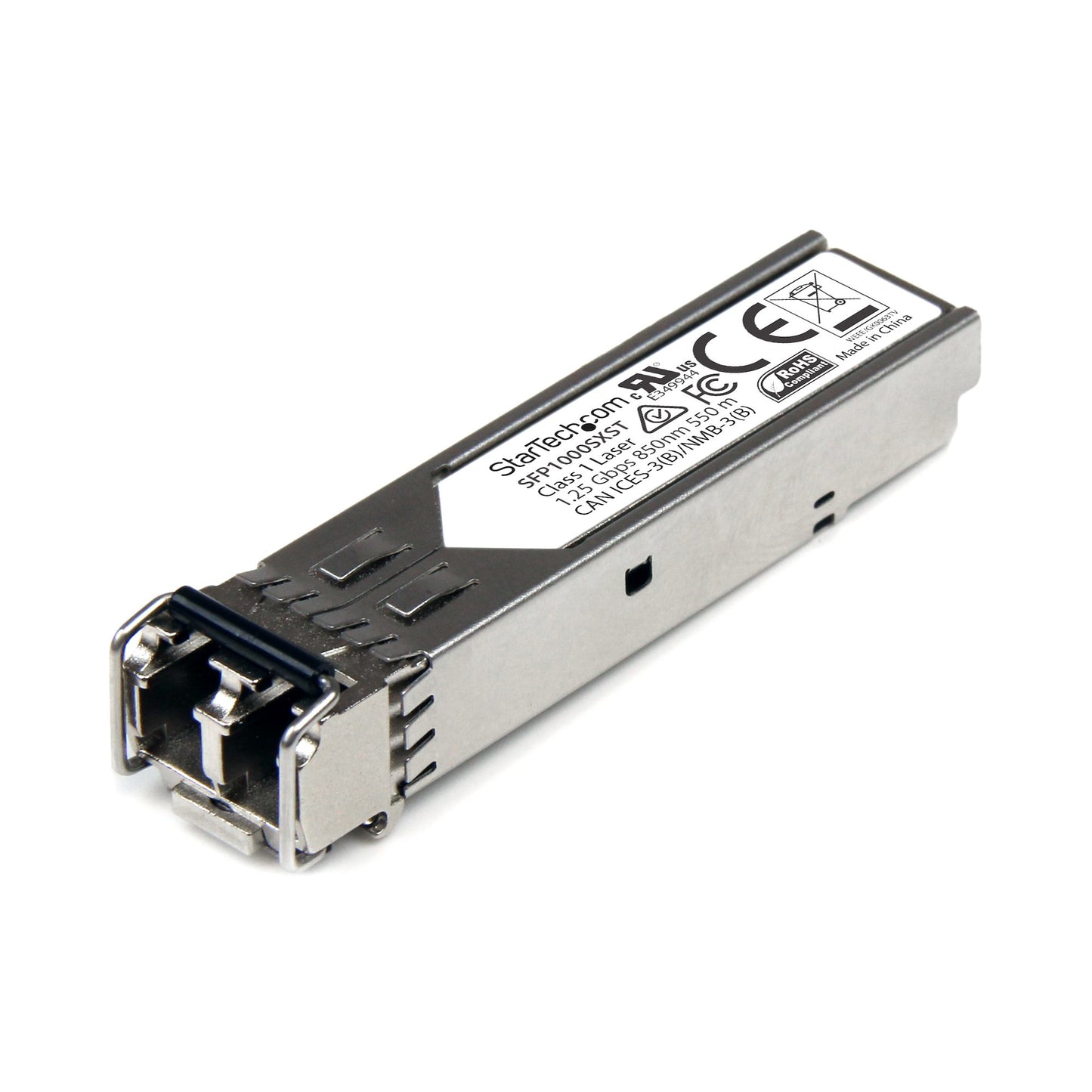 StarTech.com - Módulo Transceptor SFP no Codificado MSA - 1000BASE-SX - Transceptor Óptico de Fibra Multimodo (MMF) de 1GbE - SFP Ethernet Gigabit de 1Gb - LC - 550m - 850nm - DDM