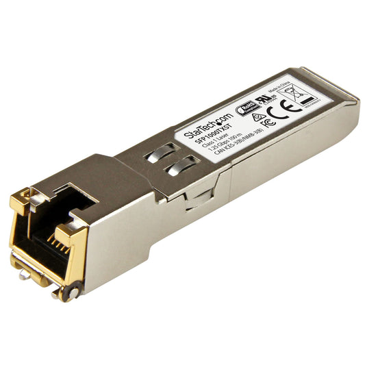 StarTech.com - Módulo Transceptor SFP Compatible con MSA sin Codificar - 1000BASE-TX - SFP a RJ45 Cat6 / Cat5e - SFP Ethernet Gigabit de 1Gb - RJ45 - 100m