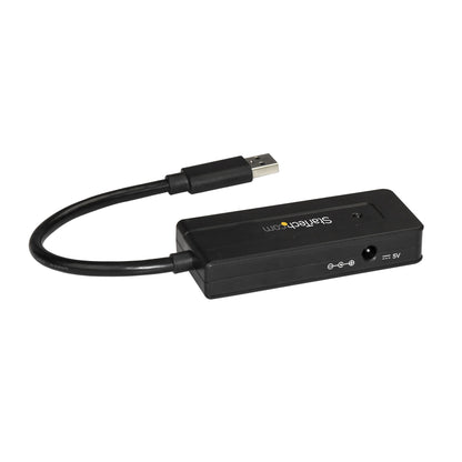 StarTech.com - Hub Concentrador Portátil USB 3.0 SuperSpeed de 4 Puertos de 5Gbps con Carga Rápida - Ladrón USB 3.2 Gen 1 Tipo A - Alimentado por el Bus USB o Autoalimentado - Negro