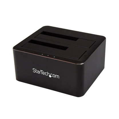 StarTech.com - Docking Station USB 3.0 de 2 Bahías SATA de 2 5 o 3 5 Pulgadas para SSD o Disco Duro Base de Conexión para Unidades de Disco