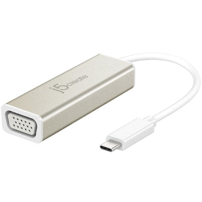 j5create - JCA111 Adaptador gráfico USB 1920 x 1080 Pixeles Aluminio  Blanco