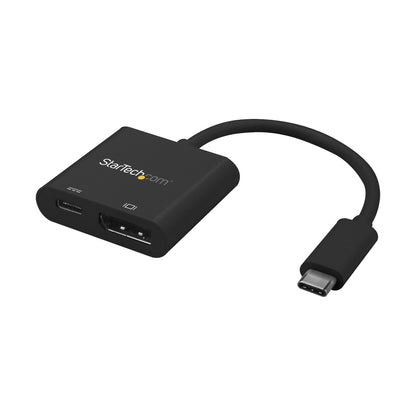 StarTech.com - Adaptador USB C a DisplayPort con Entrega de Alimentación - 4K 60Hz HBR2 - Conversor USB Tipo C a Monitor DP 1.2 con Carga - PD de Paso de 60W - Compatible con Thunderbolt 3