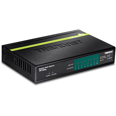 Trendnet - TPE-TG82G switch No administrado Gigabit Ethernet (10/100/1000) Energía sobre Ethernet (PoE) Negro