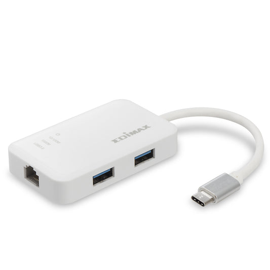 Edimax - EU-4308 base para portátil y replicador de puertos USB 3.2 Gen 1 (3.1 Gen 1) Type-C Blanco