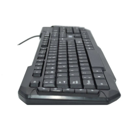 3GO - KBDRILEUSB2 teclado Universal USB QWERTY Español Negro