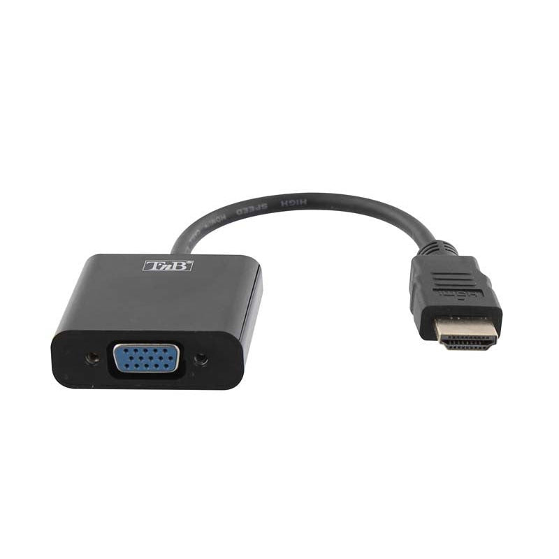 T'nB - HDMIVGA adaptador de cable de vídeo VGA (D-Sub) HDMI tipo A (Estándar) Negro