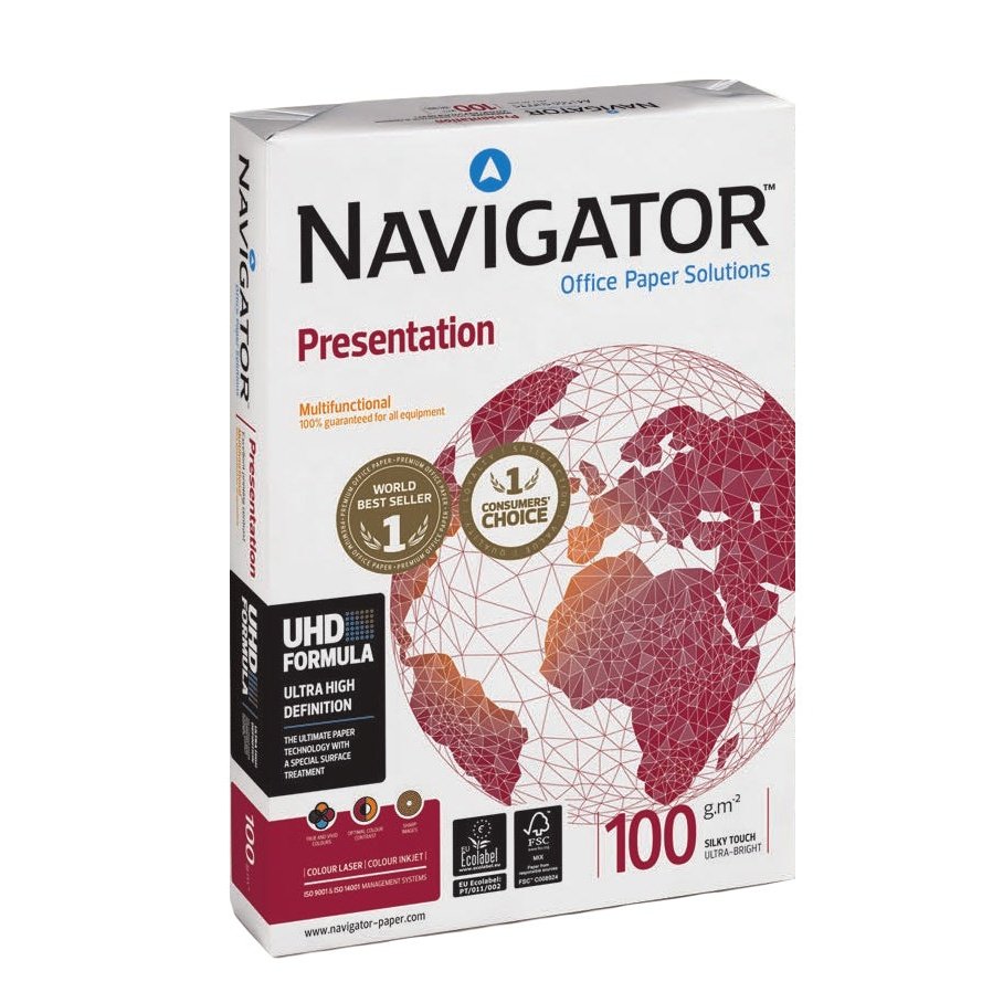 Navigator - PRESENTATION A4 papel para impresora de inyección de tinta A4 (210x297 mm) 500 hojas Blanco