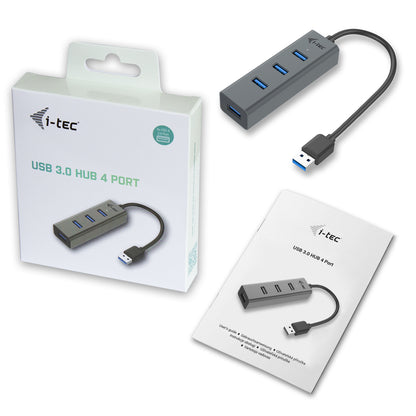 i-tec - Metal USB 3.0 HUB 4 Port