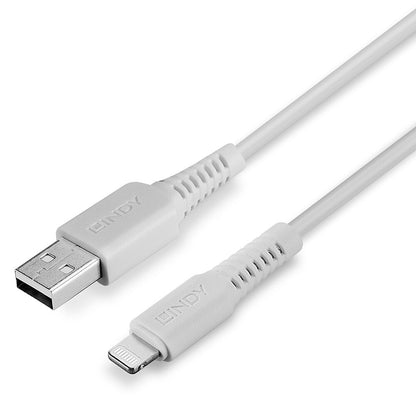 Lindy - 31327 cable de conector Lightning 2 m Blanco