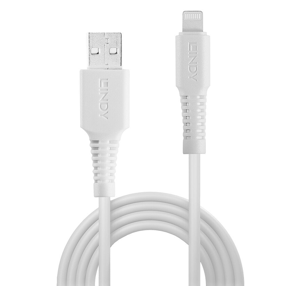 Lindy - 31326 cable de conector Lightning 1 m Blanco