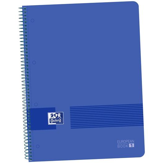 Oxford - OXFORD LIVE&GO CUADERNO EUROPEANBOOK 1 ESPIRAL 80H 5X5 T/PLÁSTICO A4+ AZUL MARINO - 1 unidad - 400149358