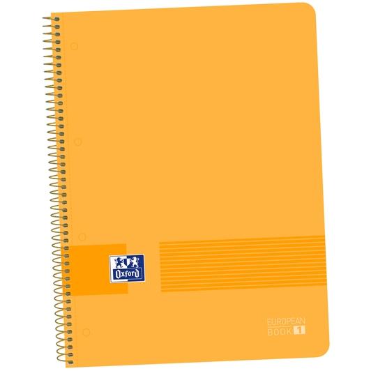 Oxford - OXFORD LIVE&GO CUADERNO EUROPEANBOOK 1 ESPIRAL 80H 5X5 T/PLÁSTICO A4+ AZUL MELOCOTÓN - 1 Unidad  - 400149422