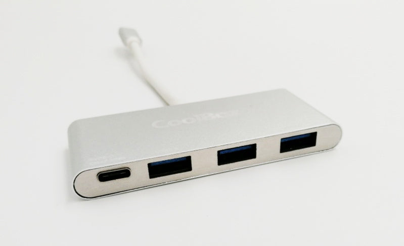 CoolBox - COO-HUC3U3PD hub de interfaz USB 3.2 Gen 1 (3.1 Gen 1) Type-C 5000 Mbit/s Aluminio