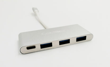 CoolBox - COO-HUC3U3PD hub de interfaz USB 3.2 Gen 1 (3.1 Gen 1) Type-C 5000 Mbit/s Aluminio