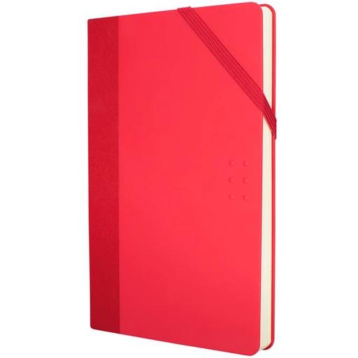 Milan - MILAN LIBRETA PAPERBOOK MEDIANA 208 PAG. CIERRE CON GOMA 21X14 6X1 6 CM COLOURS ROJO