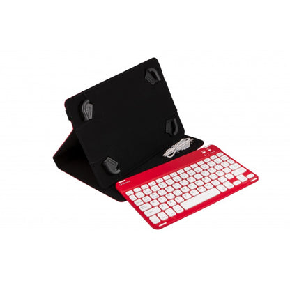 SilverHT - Funda Universal Gripcase + Teclado (9'' - 10.1'') - Rojo