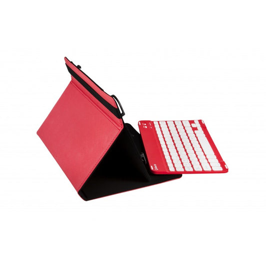 SilverHT - Funda Universal Gripcase + Teclado (9'' - 10.1'') - Rojo