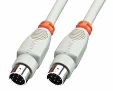 Lindy - 8 Pin Mini DIN Cable 5 m cable paralelo Gris