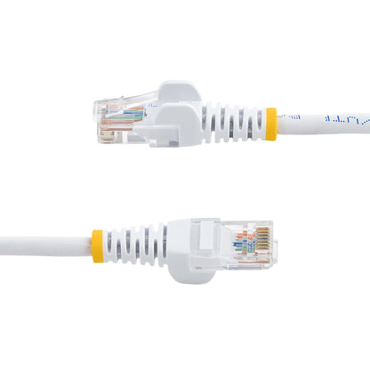 StarTech.com - Cable de 2m Blanco de Red Fast Ethernet Cat5e RJ45 sin Enganche - Cable Patch Snagless