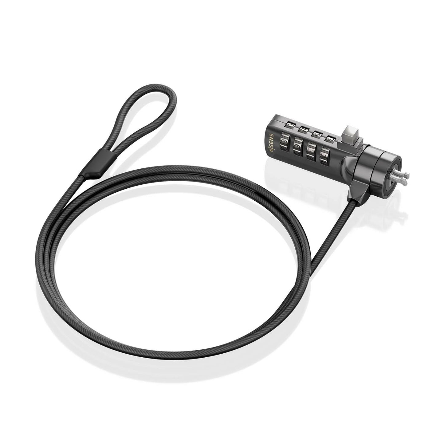 AISENS - Cable de seguridad con cerradura de combinación para Ordenador  Monitor  Portátil 1.5m