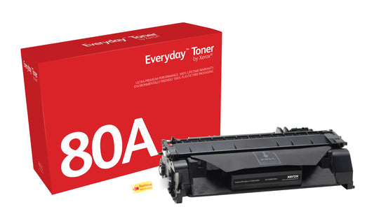 Everyday El tóner ™ Negro de Xerox es compatible con HP 80A (CF280A), Capacidad estándar