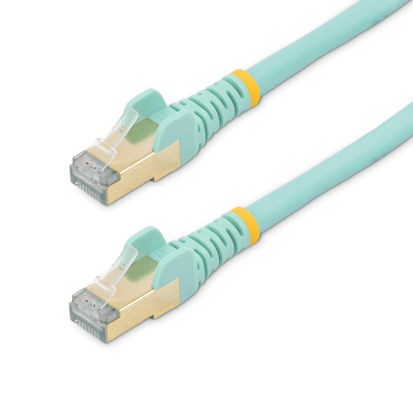 StarTech.com - Cable de 3m de Red Ethernet RJ45 Cat6a Blindado STP - Cable sin Enganche Snagless - Aguamarina