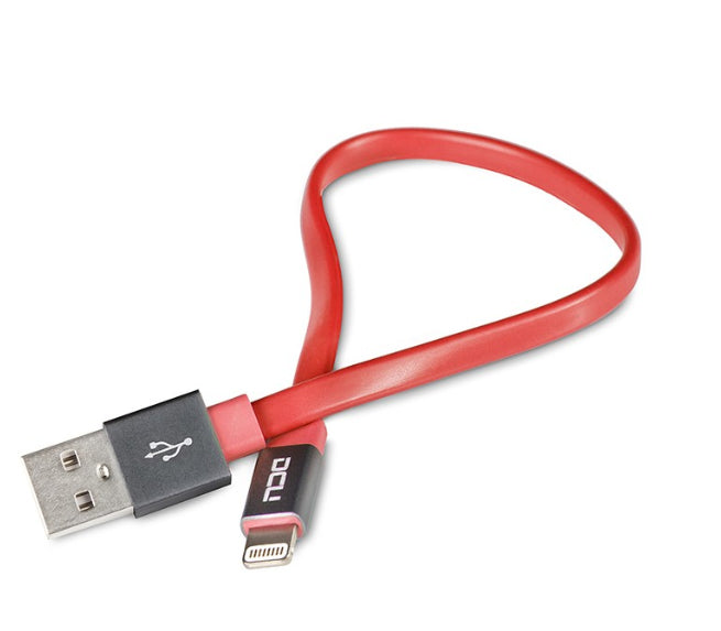 DCU Advance Tecnologic - 34101285 cable de conector Lightning 0 2 m Negro  Rojo