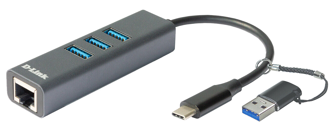 D-Link DUB-2332 base para portátil y replicador de puertos Alámbrico USB Tipo C Gris