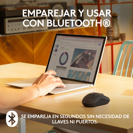 Logitech - M240 ratón Ambidextro Viajes Bluetooth