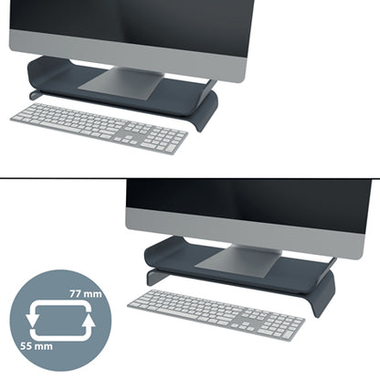 Leitz - Ergo Adjustable Monitor Stand 68 6 cm (27") Gris Escritorio