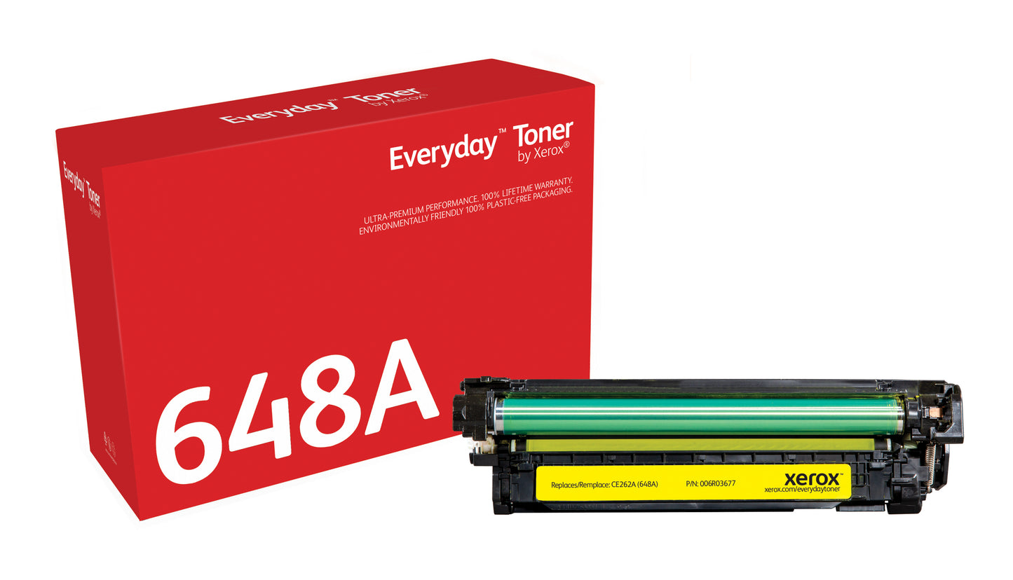 Everyday El tóner ™ Amarillo de Xerox es compatible con HP 648A (CE262A), Capacidad estándar