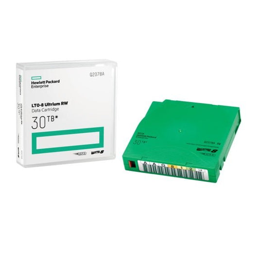 HPE - Cartucho de datos HPE LTO-8 Ultrium de 30 TB RW