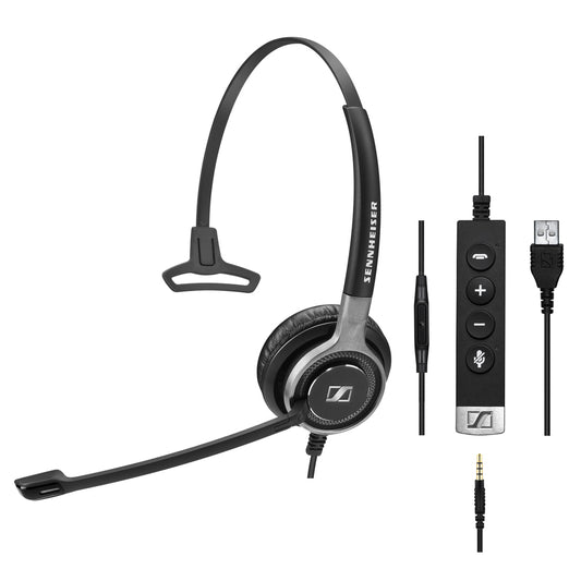 Sennheiser - SC 635 USB Auriculares Diadema Negro  Gris