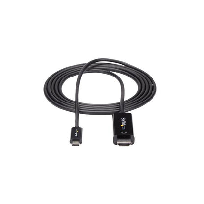 StarTech.com - Cable Adaptador de 2m USB-C a HDMI 4K 60Hz - Negro - Cable USB Tipo C a HDMI - Cable Conversor de Vídeo USBC