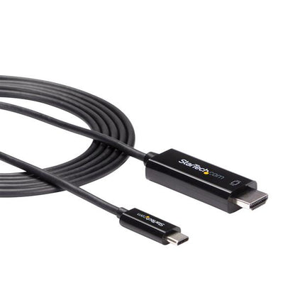 StarTech.com - Cable Adaptador de 2m USB-C a HDMI 4K 60Hz - Negro - Cable USB Tipo C a HDMI - Cable Conversor de Vídeo USBC