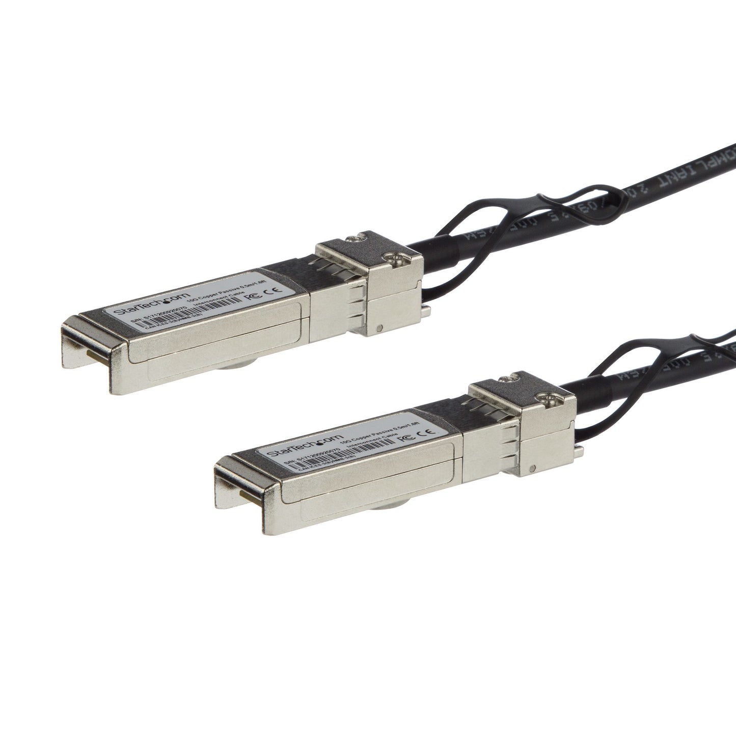 StarTech.com - Cable de 0 5m Twinax Direct Attach SFP+ a SFP+ - 10G Compatible con Cisco SFP-H10GB-CU0-5M - DAC Cobre SFP+ 10GbE - DAC Pasivo de Bajo Poder 10Gbps - Firepower ASR9000 ASR1000