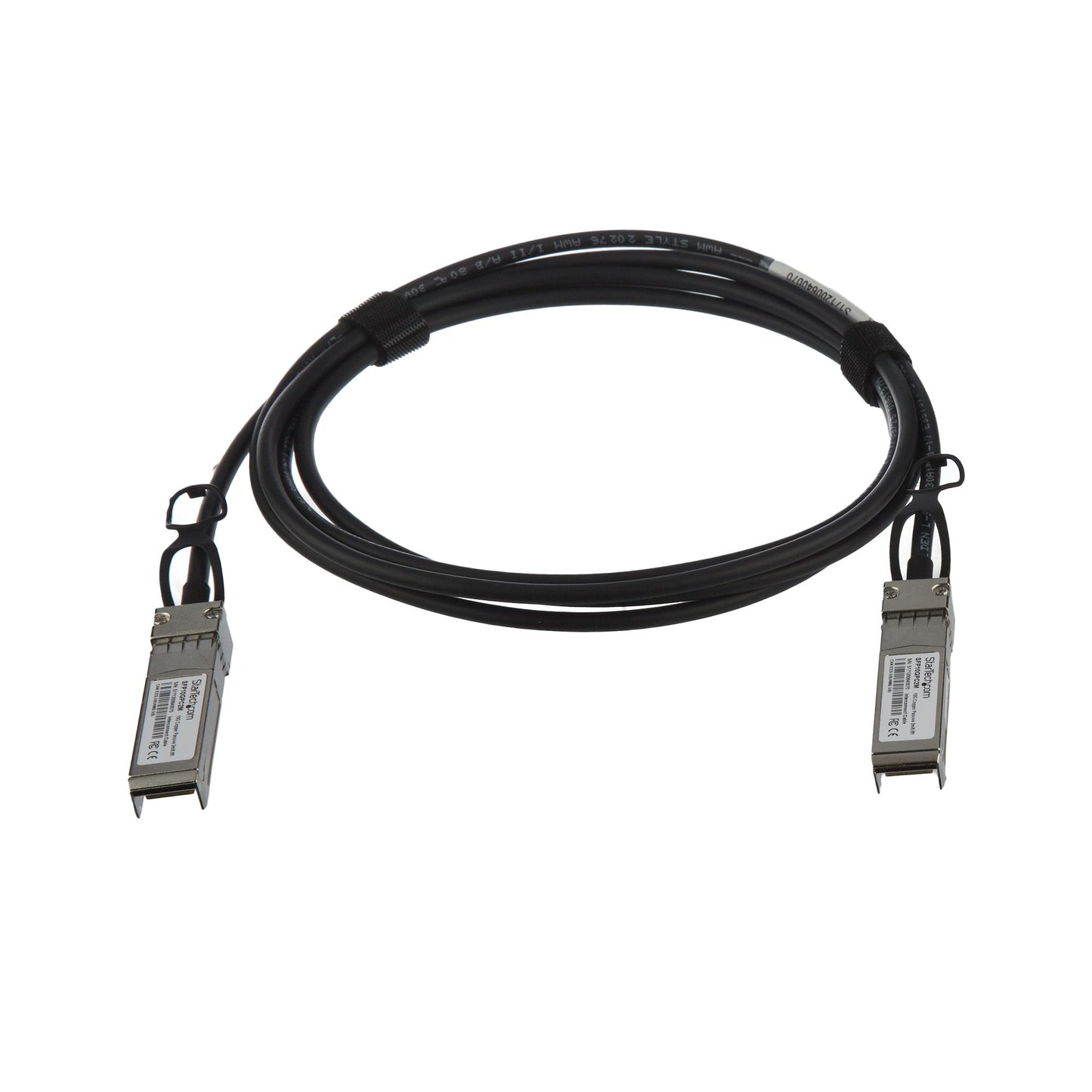 StarTech.com - Cable de 2m Twinax Direct Attach SFP+ a SFP+ - 10G Compatible con MSA sin Codificar - DAC de Cobre SFP+ de 10 GbE - Módulo Transceptor Pasivo de Bajo Poder de 10 Gbps