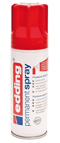 Edding - Permanent Spray pintura acrílica 200 ml Rojo Bote de spray