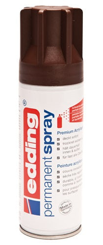 Edding - Permanent Spray pintura acrílica 200 ml Marrón Bote de spray