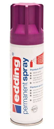 Edding - Permanent Spray pintura acrílica 200 ml Rosa Bote de spray