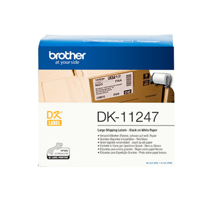 Brother DK-11247 cinta para impresora de etiquetas Negro sobre blanco