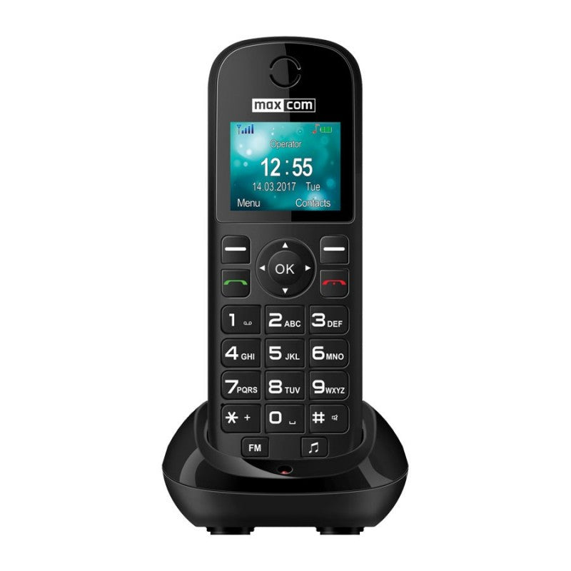 MaxCom - MM35D Teléfono DECT Negro