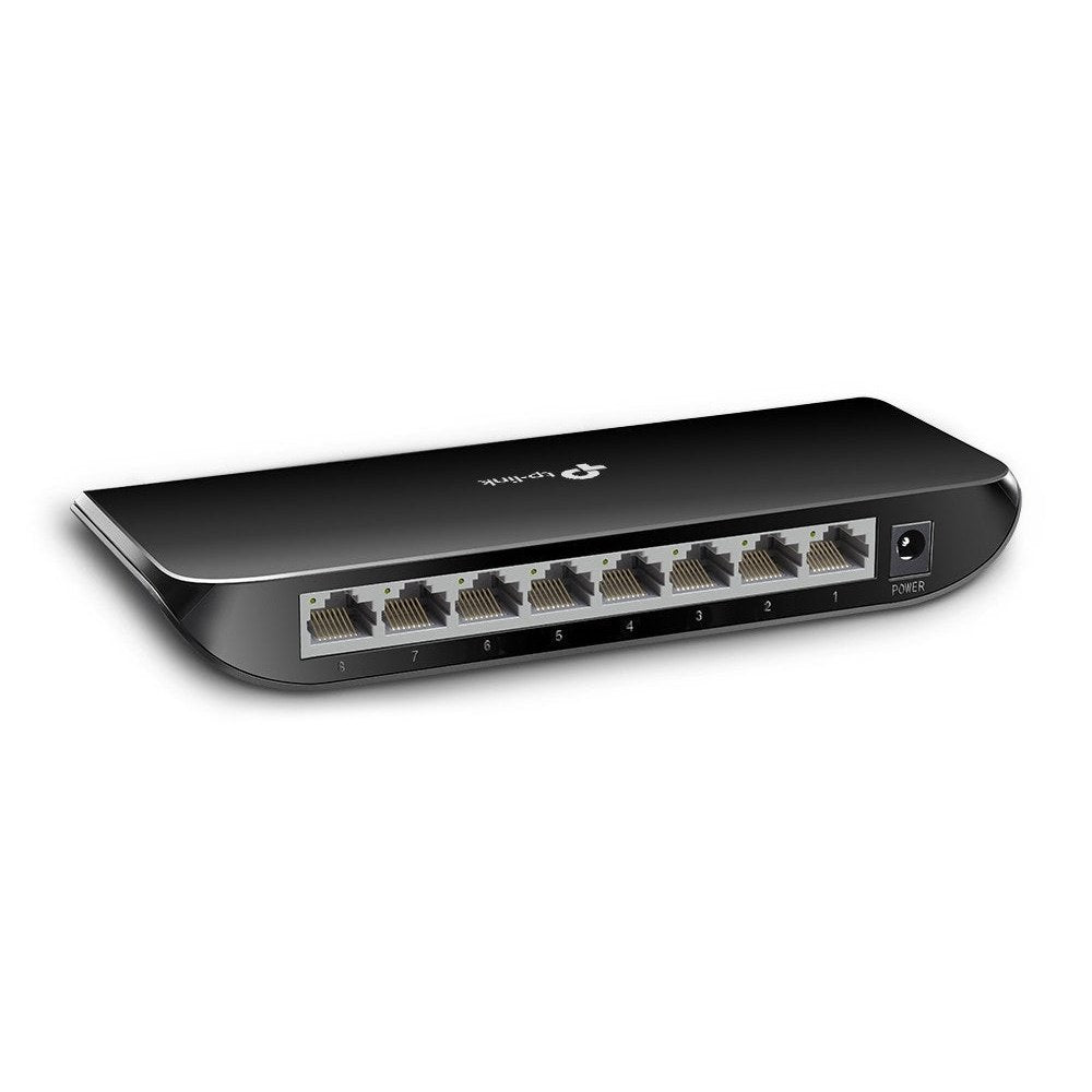 TP-Link - TL-SG1008D No administrado Gigabit Ethernet (10/100/1000) Negro