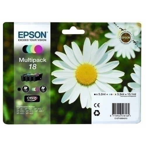 Epson - MULTIPACK EPSON T180640 N/C/M/A XP-102/205/305/405/30