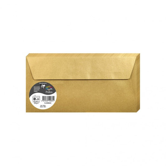 Clairefontaine - 50085C sobre DL (110 x 220 mm) Oro 20 pieza(s)