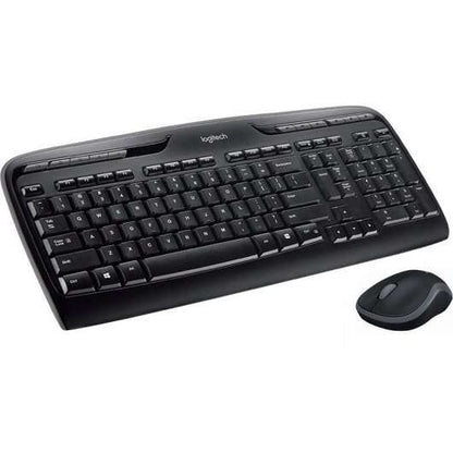 Logitech - Wireless Combo MK330 teclado Ratón incluido USB QWERTY Español Negro  Gris